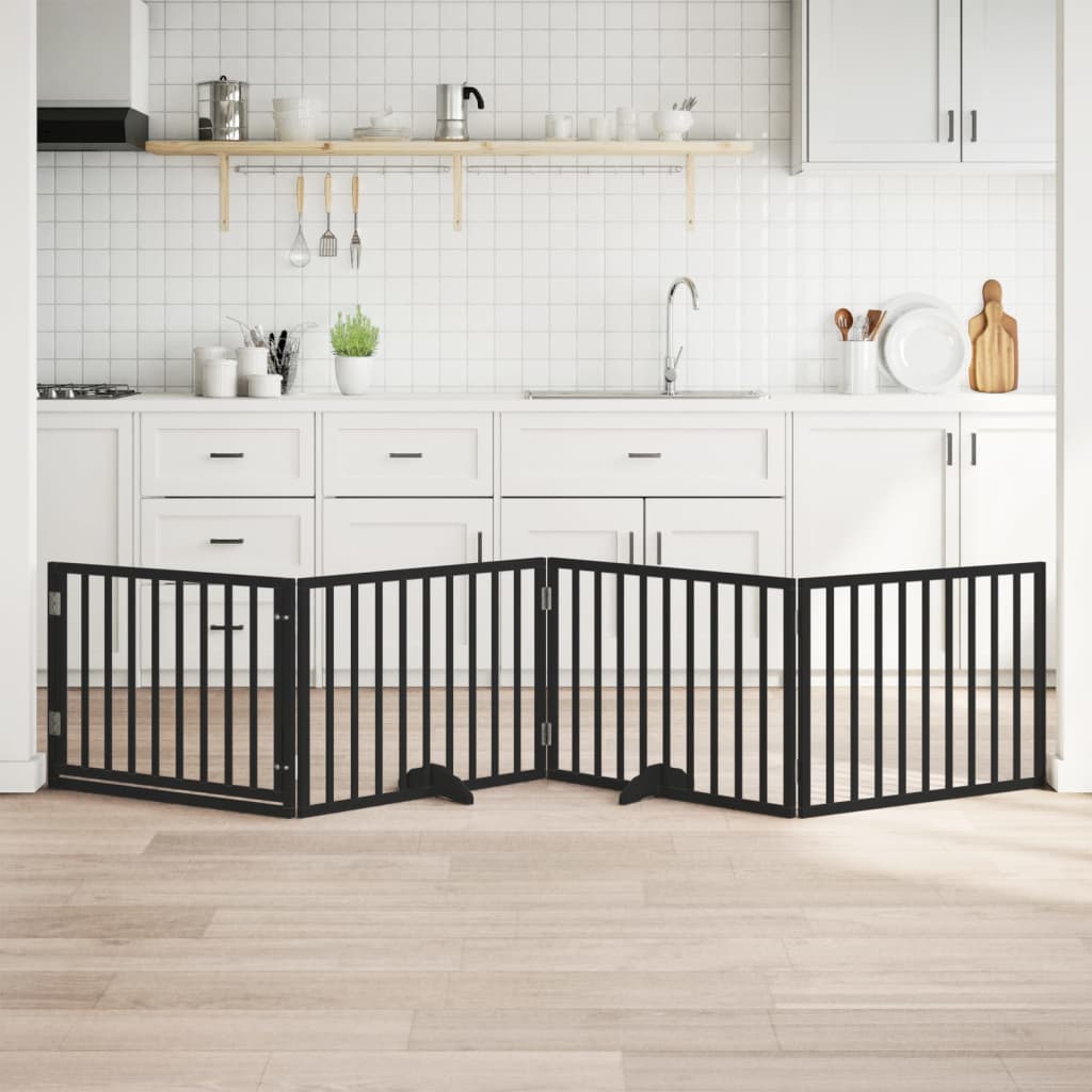 Koiraportti Kokoontaitettava 3-Paneelilla 150 Cm Poppelipuu