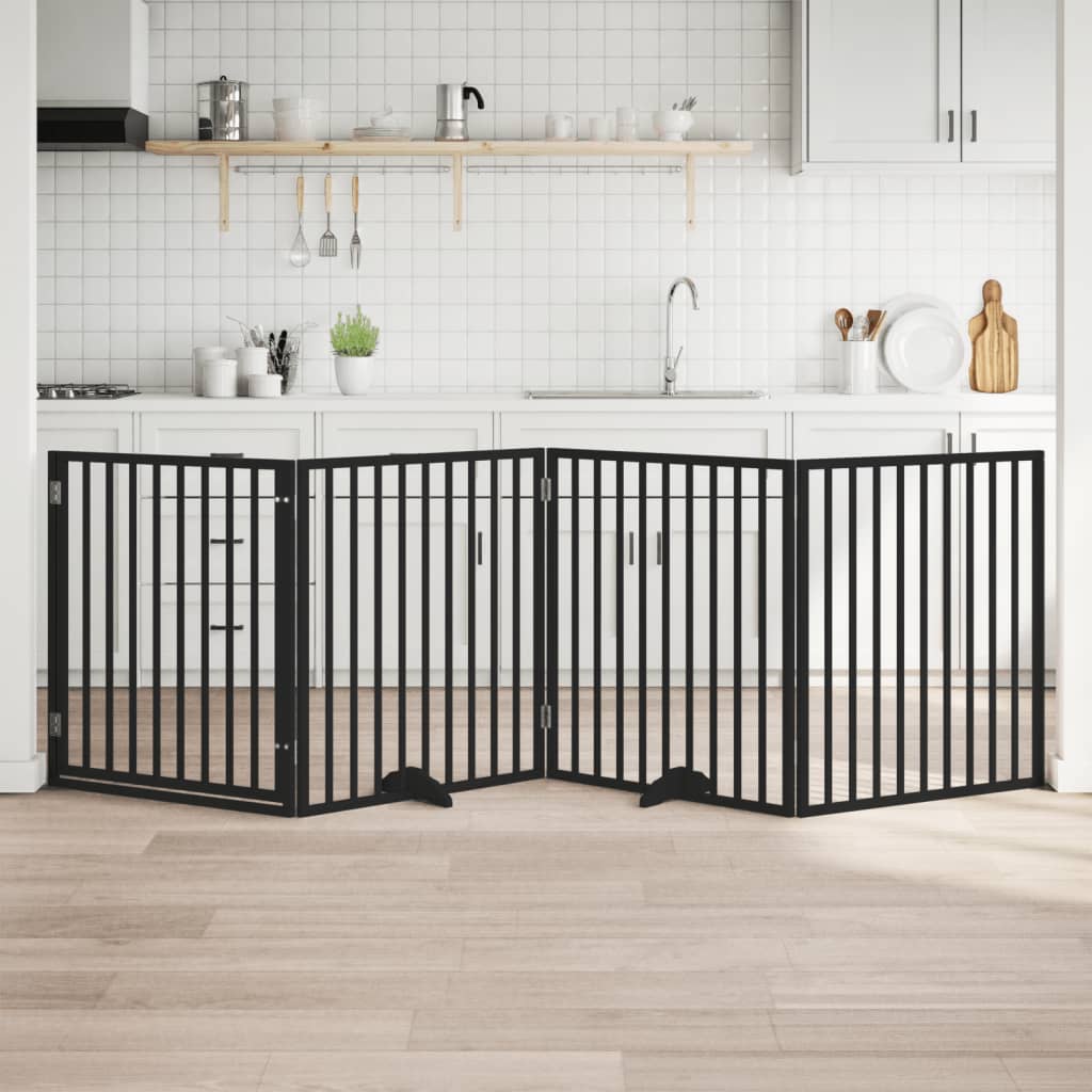 Koiraportti Kokoontaitettava 3-Paneelilla 150 Cm Poppelipuu