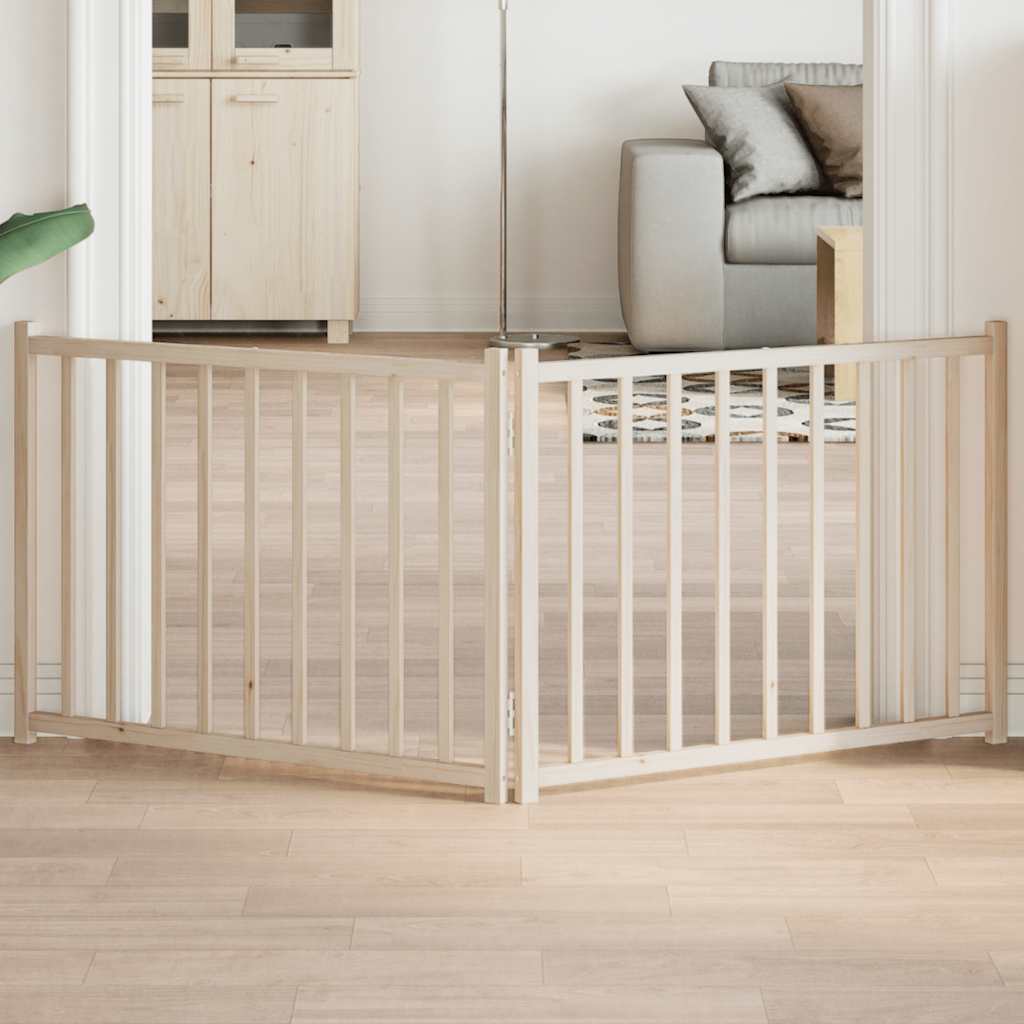 Koiraportti Taitettava 3 Paneelia 150 Cm Täysi Kuusi