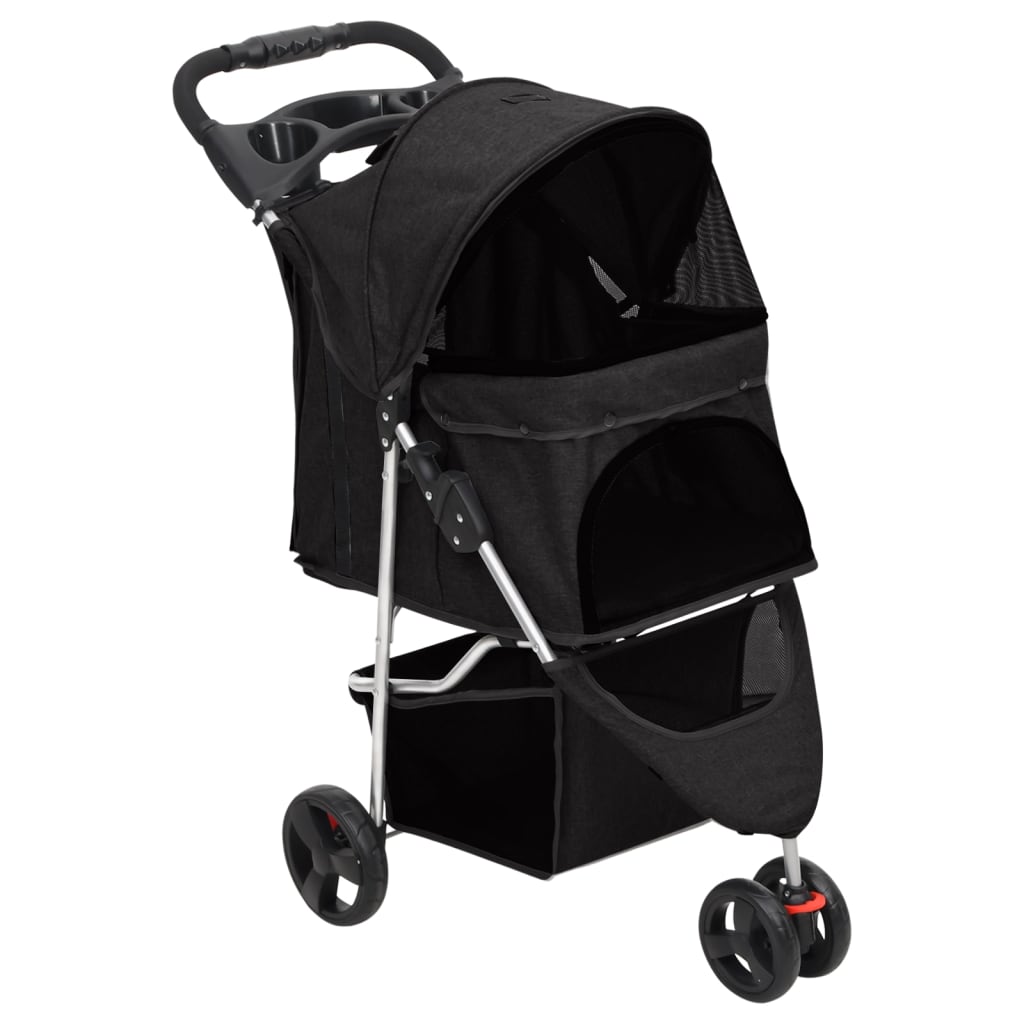 Taitettavat Koiranrattaat 80X46X98 Cm Oxford Kangas