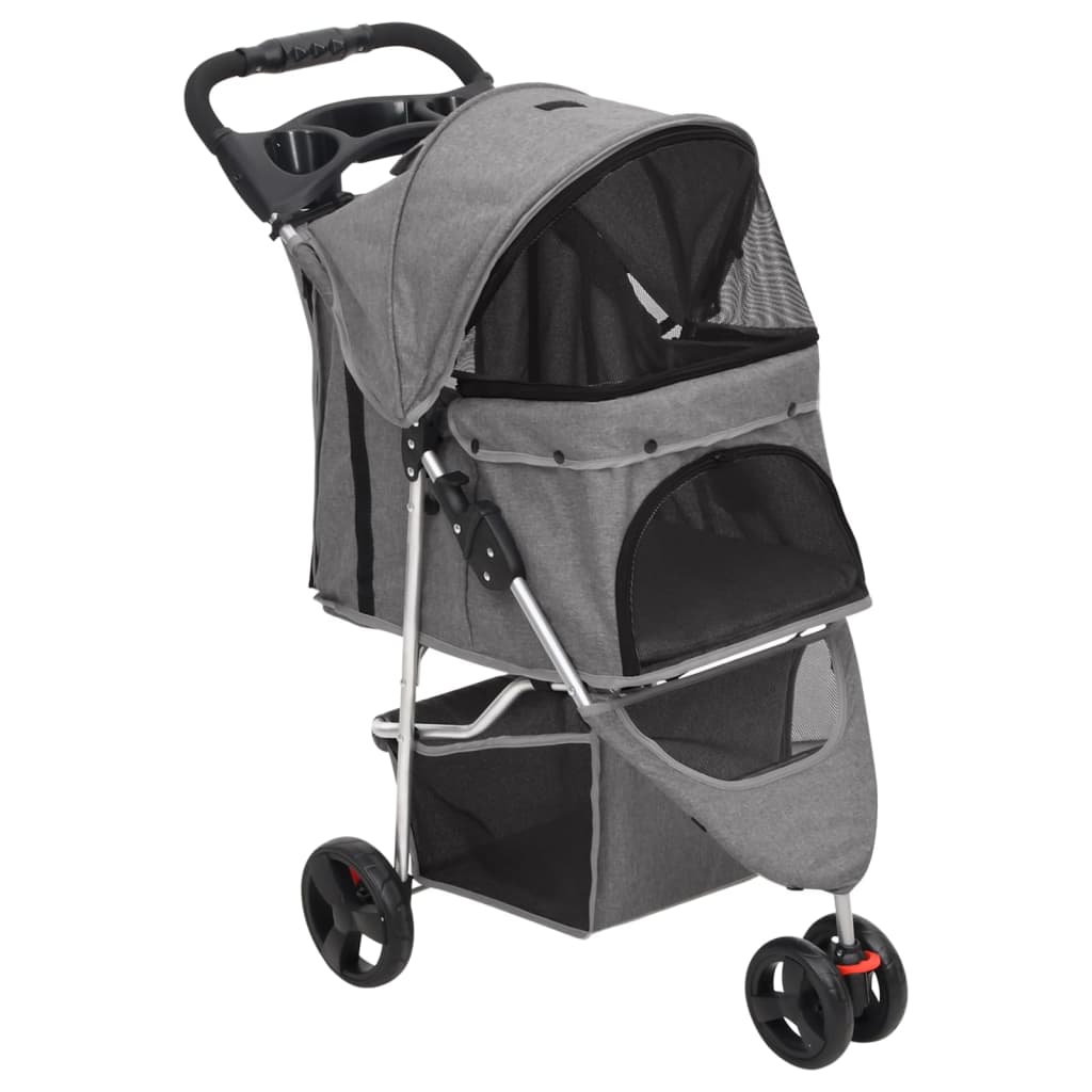 Taitettavat Koiranrattaat 80X46X98 Cm Oxford Kangas