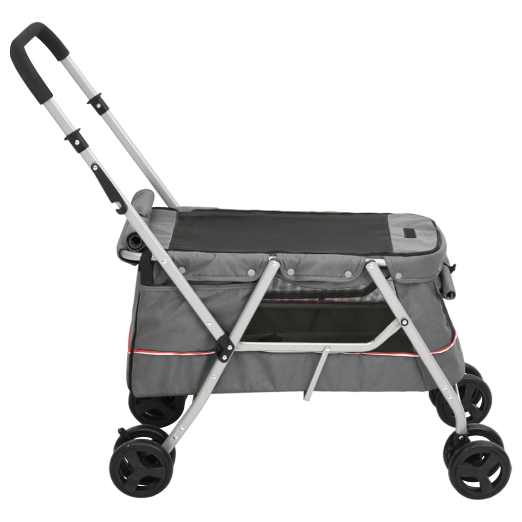 Taitettavat Koiranrattaat 100X49X96 Cm Pellavakangas