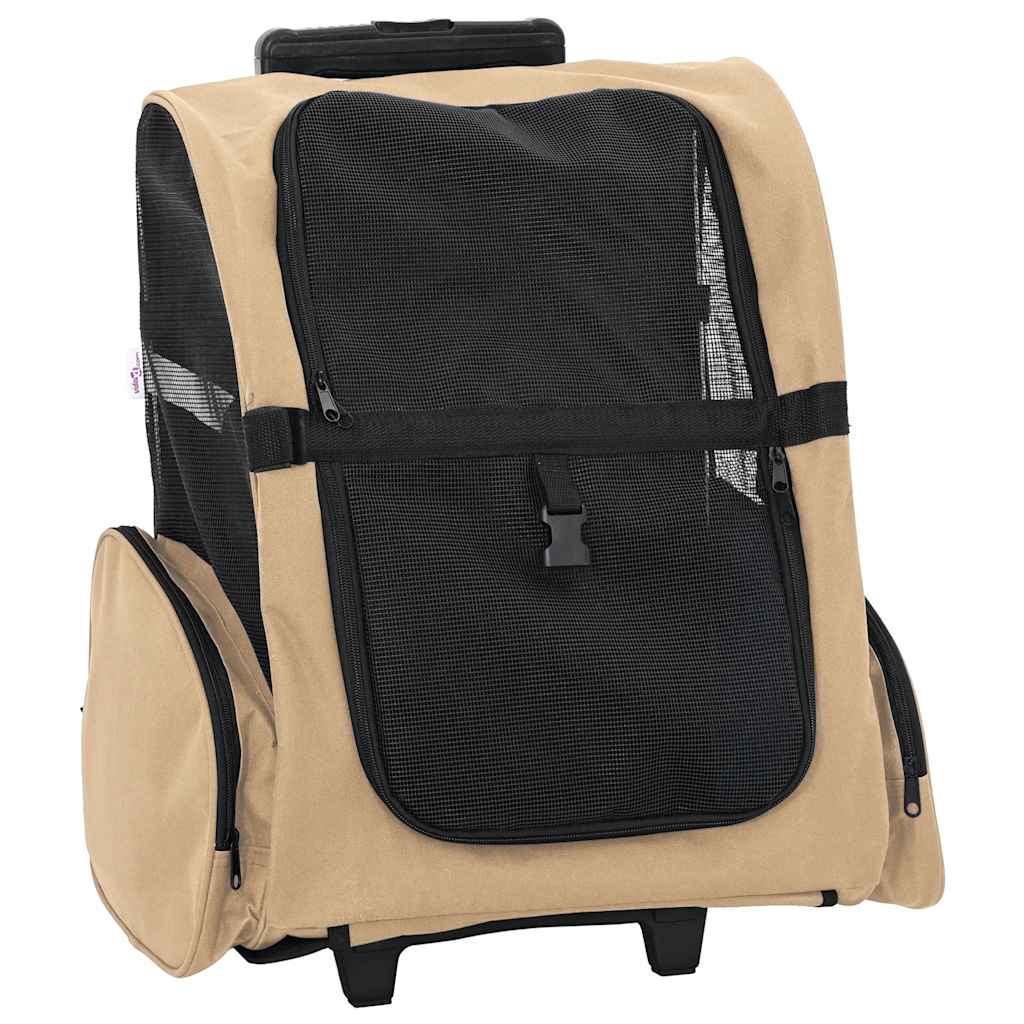 Lemmikkikärryt 3-In-1 Design 48X32X(57-106) Cm Oxford-Kangas