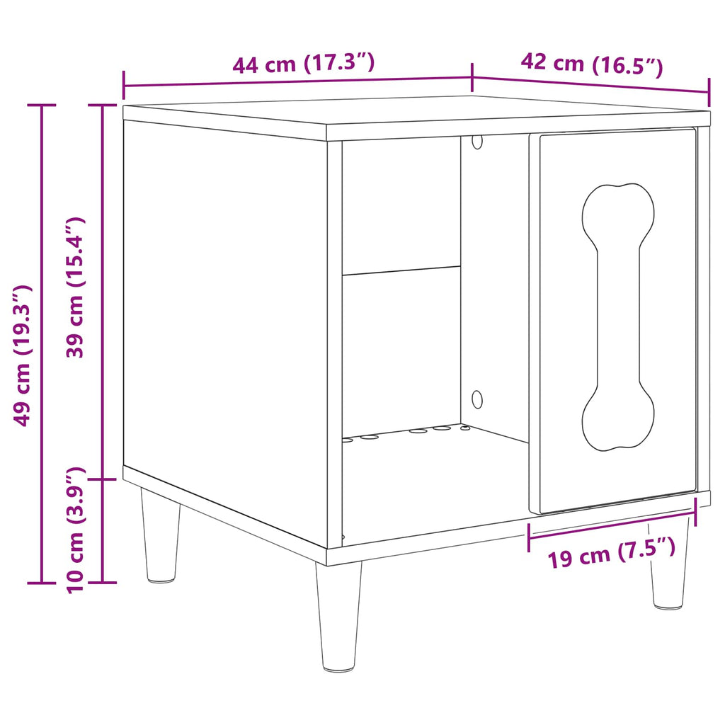 Koirankoppi 44 X 42 X 49 Cm Tekninen Puu